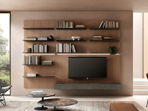 AIR - Open wall-mounted wooden bookcase _ Capo d’Opera